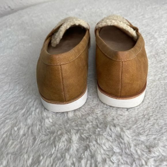 Life stride Womens slip on loafers tan faux fir brown tan size 6.5 - Picture 5 of 10